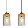 Globo FINCA Pendant Light Ecru, black, 3-light sources