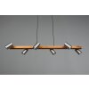 Trio Marley Pendant Light Ecru, matt nickel, 6-light sources