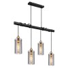 Globo FANNI Pendant Light brass, black, 4-light sources
