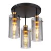 Globo FANNI Ceiling Light brass, black, 3-light sources