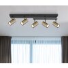Globo ROBBY Ceiling Light black, 5-light sources