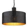 Globo RIELLY Pendant Light Wood like finish, black, 1-light source