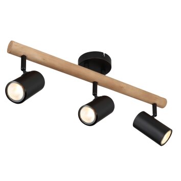 Globo HERTI Ceiling Light brown, black, 3-light sources