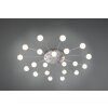 Trio Bullet Ceiling Light LED matt nickel, 21-light sources