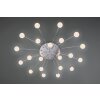 Trio Bullet Ceiling Light LED matt nickel, 21-light sources