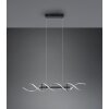 Trio Sequence Pendant Light LED aluminium, black, 1-light source