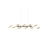 Trio Sequence Pendant Light LED brass, black, 1-light source