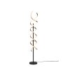 Trio Sequence Floor Lamp LED brass, black, 1-light source