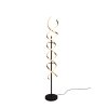 Trio Sequence Floor Lamp LED brass, black, 1-light source