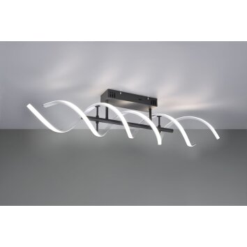 Trio Sequence Ceiling Light LED aluminium, black, 1-light source