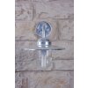 Nordlux Luxembourg wall light stainless steel, transparent, clear, galvanized, 1-light source