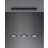 Trio Tray Pendant Light LED black, 3-light sources