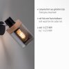 Leuchten-Direkt PASQUAL Wall Light black, 1-light source