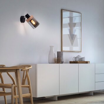 Leuchten-Direkt PASQUAL Wall Light black, 1-light source