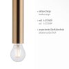 Leuchten-Direkt BRUNA Pendant Light brass, 1-light source