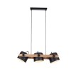 Leuchten-Direkt CUP Pendant Light black, 3-light sources