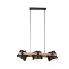 Leuchten-Direkt CUP Pendant Light black, 3-light sources
