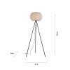 Leuchten-Direkt PAPEL Floor Lamp white, 1-light source