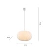 Leuchten-Direkt PAPEL Pendant Light white, 1-light source