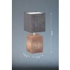 Fischer & Honsel Bronco Table lamp Wood like finish, 1-light source