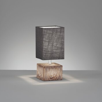 Fischer & Honsel Hauke Table lamp Wood like finish, 1-light source