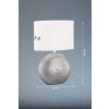 Fischer & Honsel Tobse Table lamp silver, 1-light source