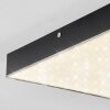 Mentque Ceiling Light LED black, 1-light source