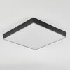 Mentque Ceiling Light LED black, 1-light source