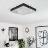 Mentque Ceiling Light LED black, 1-light source