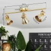 Salinas Ceiling Light brass, 3-light sources