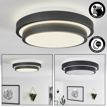 Subles Ceiling Light LED black, white, 1-light source, Motion sensor
