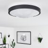 Subles Ceiling Light LED black, white, 1-light source, Motion sensor
