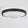 Subles Ceiling Light LED black, white, 1-light source, Motion sensor