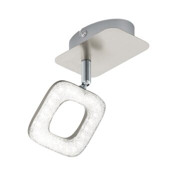 Eglo LITAGO CRYSTAL spot LED Crystal optics, matt nickel, 1-light source