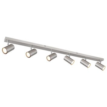 Globo ROBBY Ceiling Light matt nickel, 6-light sources