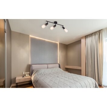 Globo MARTHA Ceiling Light black, 3-light sources