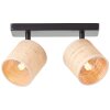 Brilliant Raffy Ceiling Light black, 2-light sources