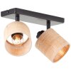 Brilliant Raffy Ceiling Light black, 2-light sources