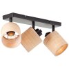 Brilliant Raffy Ceiling Light black, 3-light sources