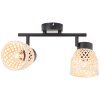 Brilliant Elize ceiling spotlight black, 2-light sources