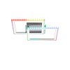 Leuchten-Direkt FELIX60 Ceiling Light LED brushed steel, 1-light source, Remote control, Colour changer
