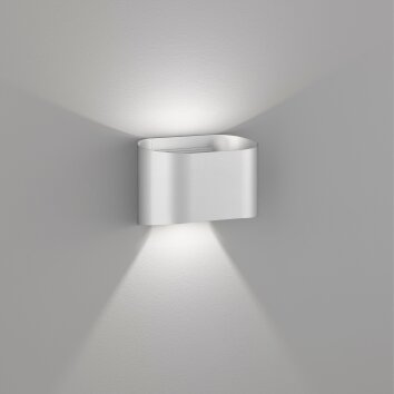 Fischer & Honsel Wall Wall Light LED silver, 2-light sources
