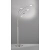 Fischer & Honsel Dent Floor Lamp LED matt nickel, 5-light sources