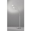 Fischer & Honsel Dent Floor Lamp LED matt nickel, 3-light sources