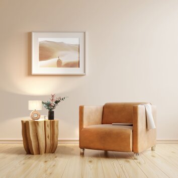 Fischer & Honsel Hanke Table lamp Wood like finish, 1-light source