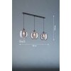 Fischer & Honsel Nayla Pendant Light black, 3-light sources