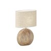 Fischer & Honsel Tobse Table lamp Wood like finish, 1-light source