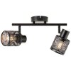 Brilliant Bano Ceiling Light black, 2-light sources