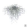Paul Neuhaus ICICLE Ceiling Light stainless steel, 9-light sources