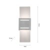 Paul Neuhaus ORMA Wall Light aluminium, 1-light source